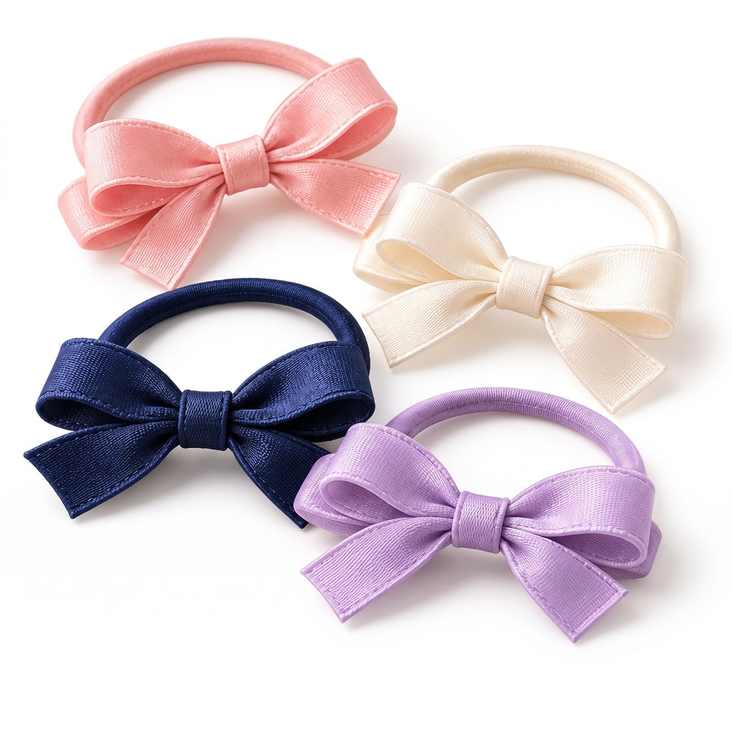 Velnarien™ Satin Bow Ponytail Holder Set