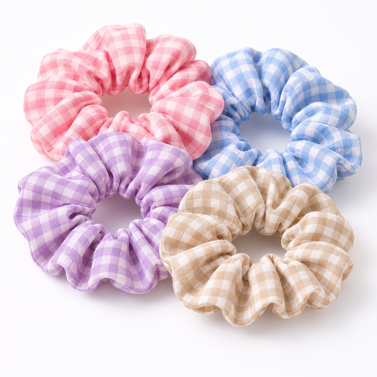 Velnarien™ Gingham Scrunchie Set
