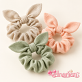 Velnarien™ Bunny Ear Bow Scrunchie Set