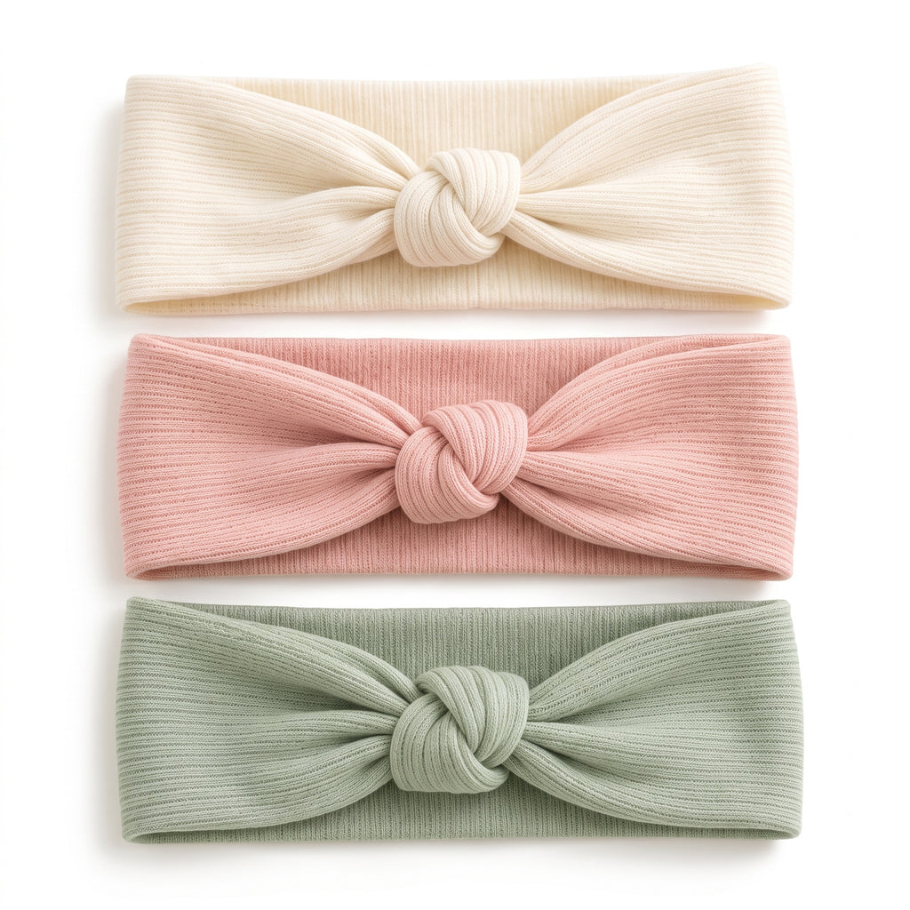 Velnarien™ Ribbed Knot Headband Set