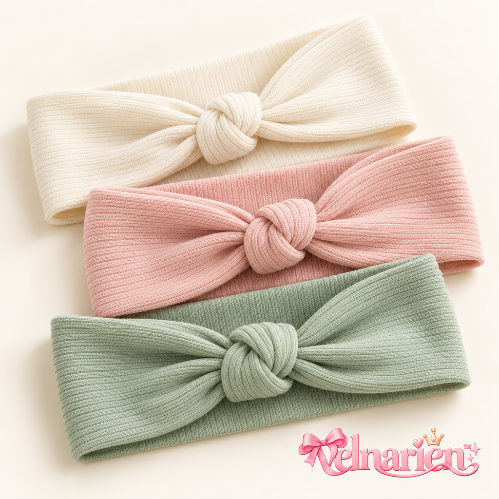 Velnarien™ Ribbed Knot Headband Set