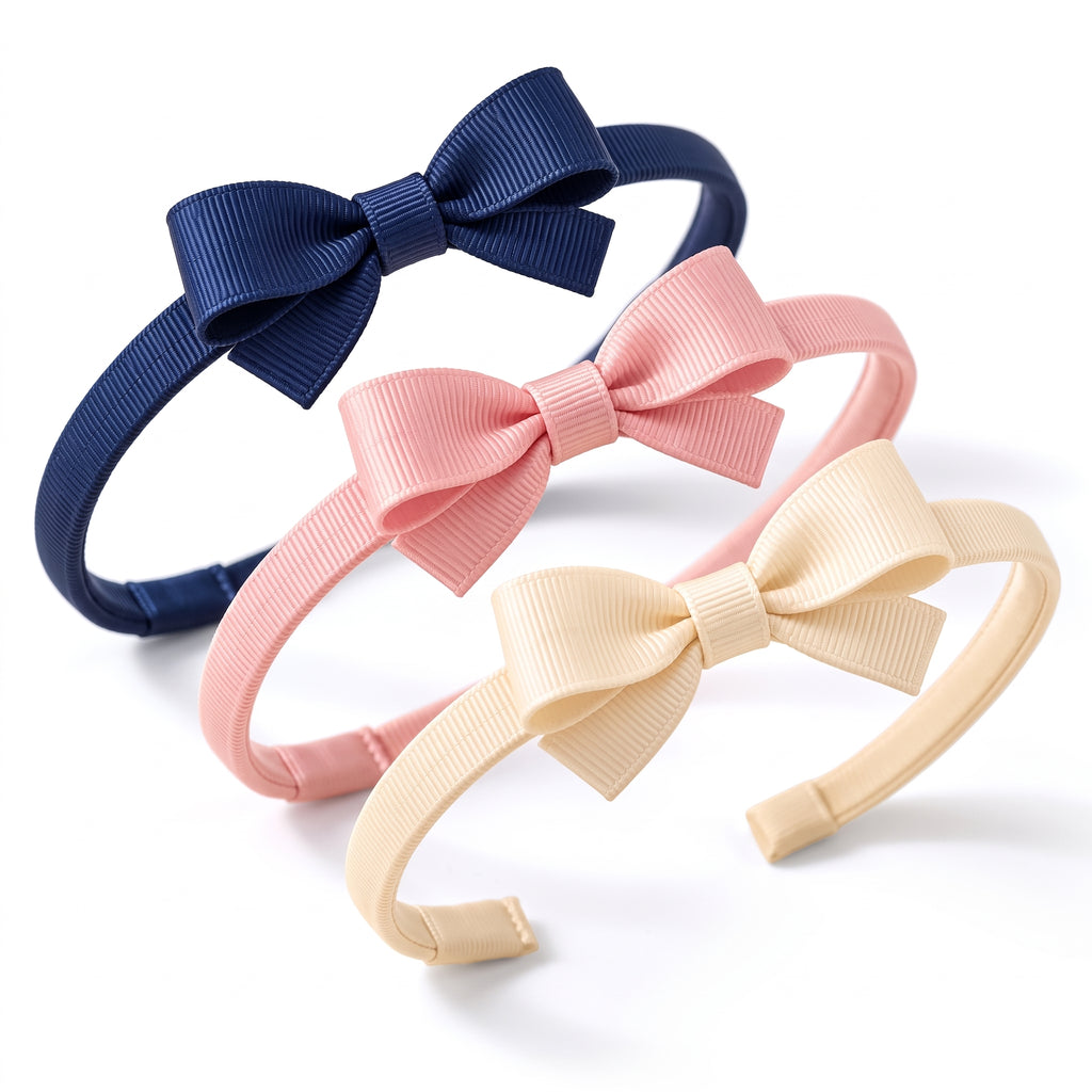 Velnarien™ Grosgrain Bow Headband Set
