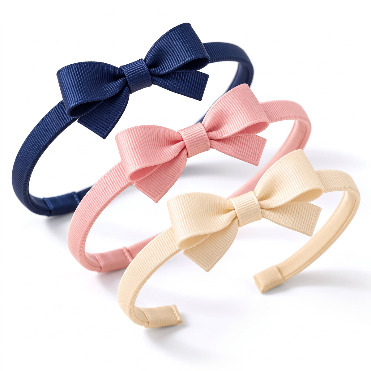 Velnarien™ Grosgrain Bow Headband Set