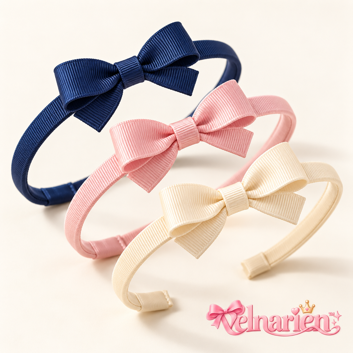 Velnarien™ Grosgrain Bow Headband Set