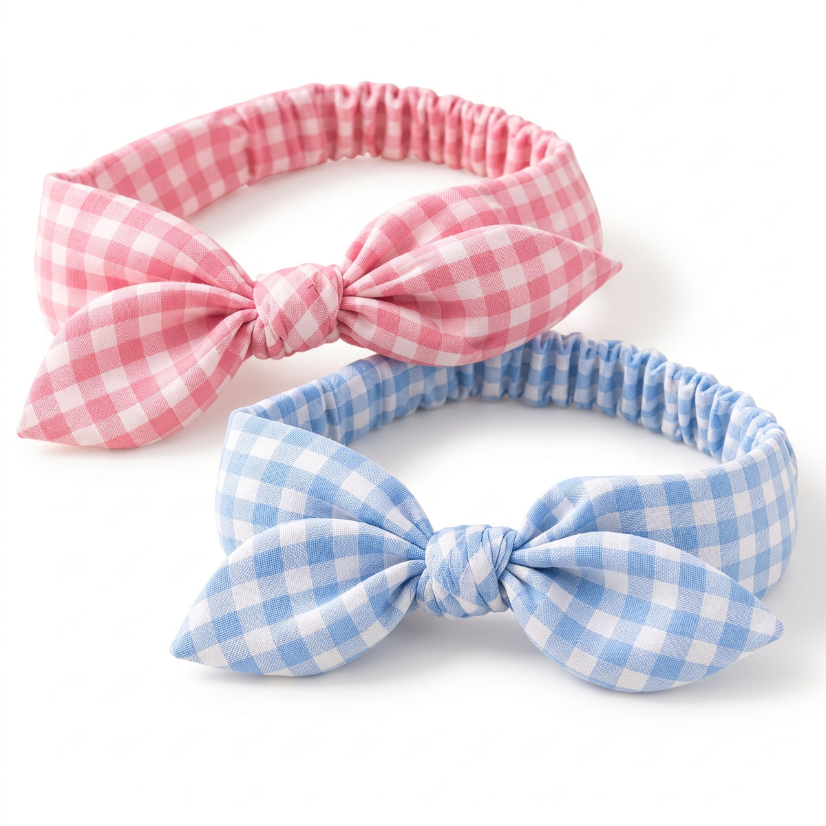 Velnarien™ Gingham Bow Headband Duo