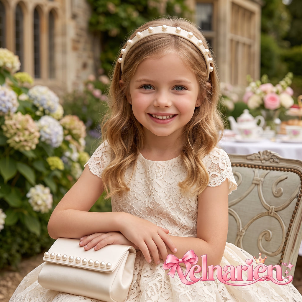 Velnarien™ Pearl Accent Satin Headband Set