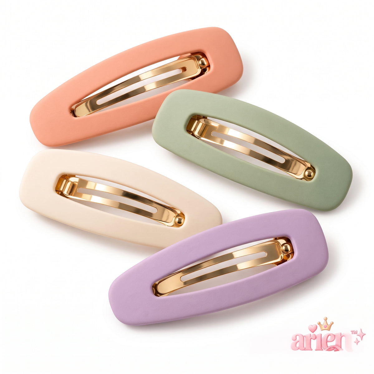 Velnarien™ Matte Pastel Snap Hair Clip Set