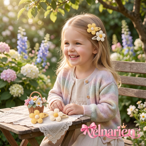 Velnarien™ Daisy Fabric Snap Clip Set