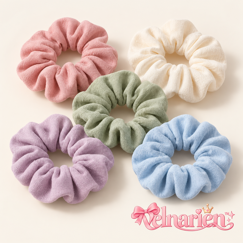 Velnarien™ Soft Textured Scrunchie Set