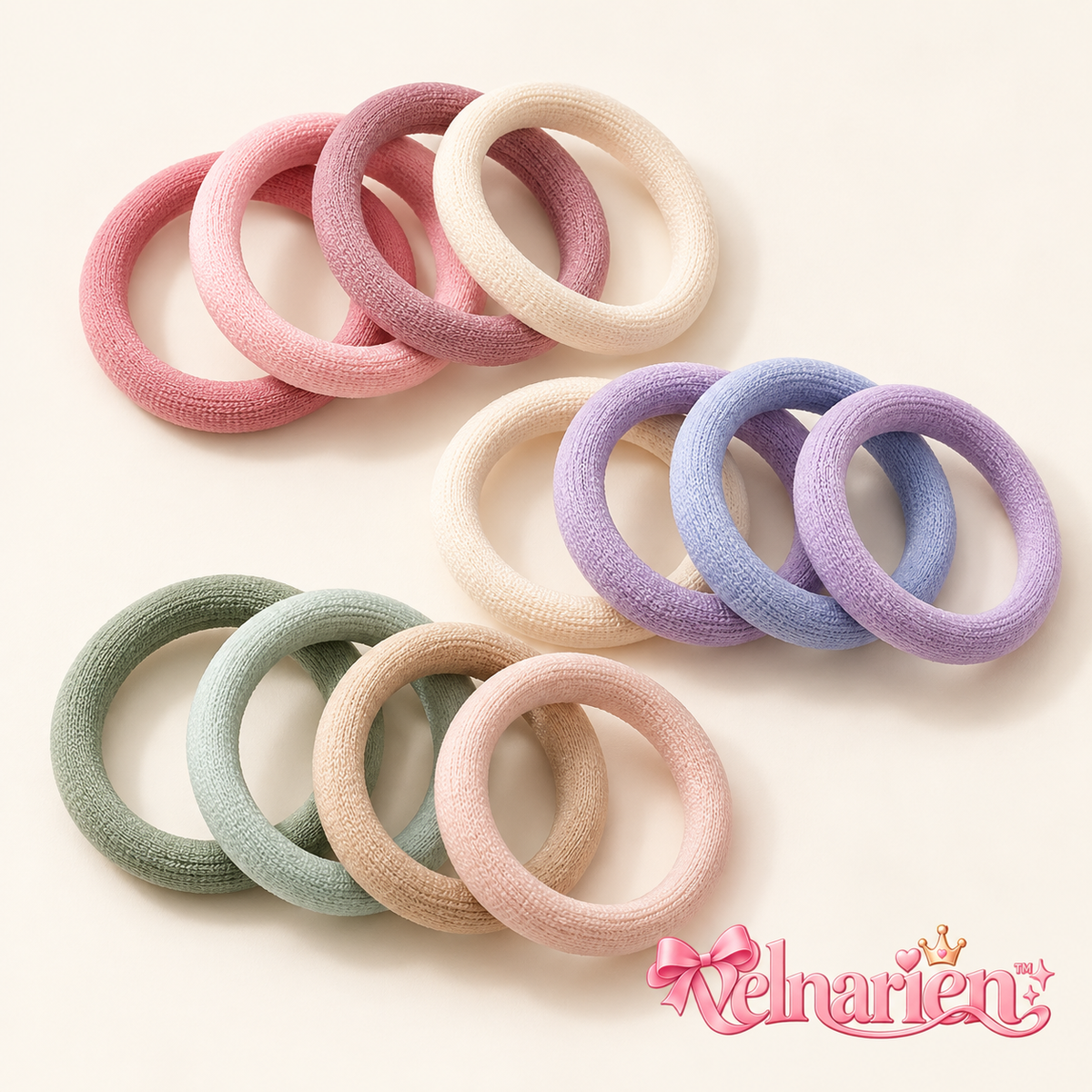 Velnarien™ Soft Fabric Hair Tie Multi-Pack